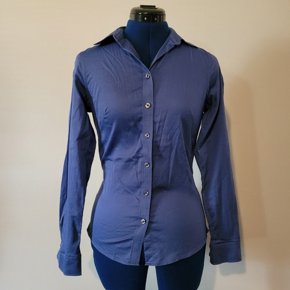 Banana Republic - Blue Work Button Down Undershirt - Picture 1 of 7